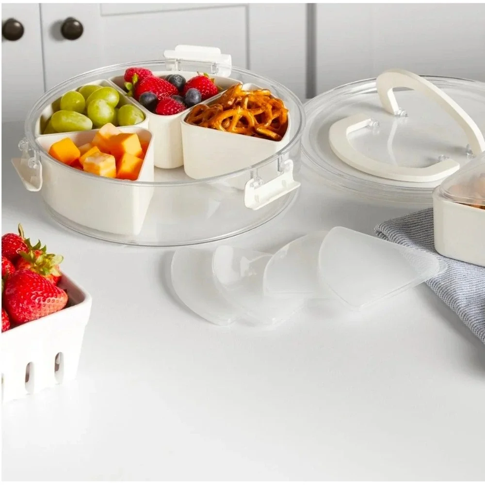 Mainstays Rotating Snack Box 5 Compartments‎ New Sealed